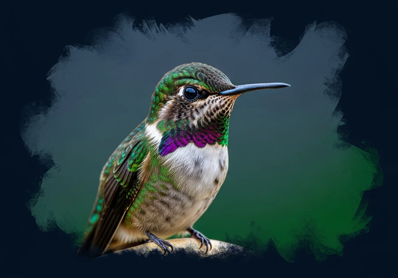 Streifenkehl-Schattenkolibri (Phaethornis striigularis)