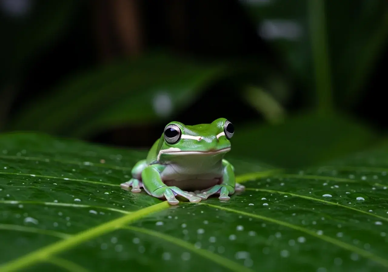 Weißbart-Ruderfrosch (Polypedates leucomystax)